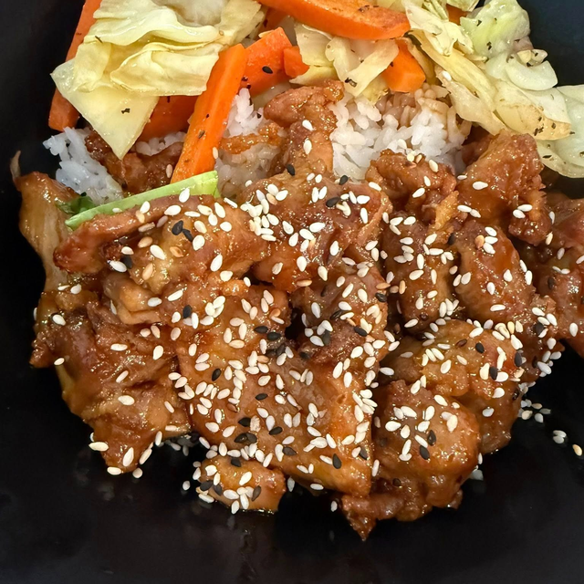 RB: Pork Teriyaki.