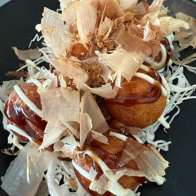 Takoyaki.