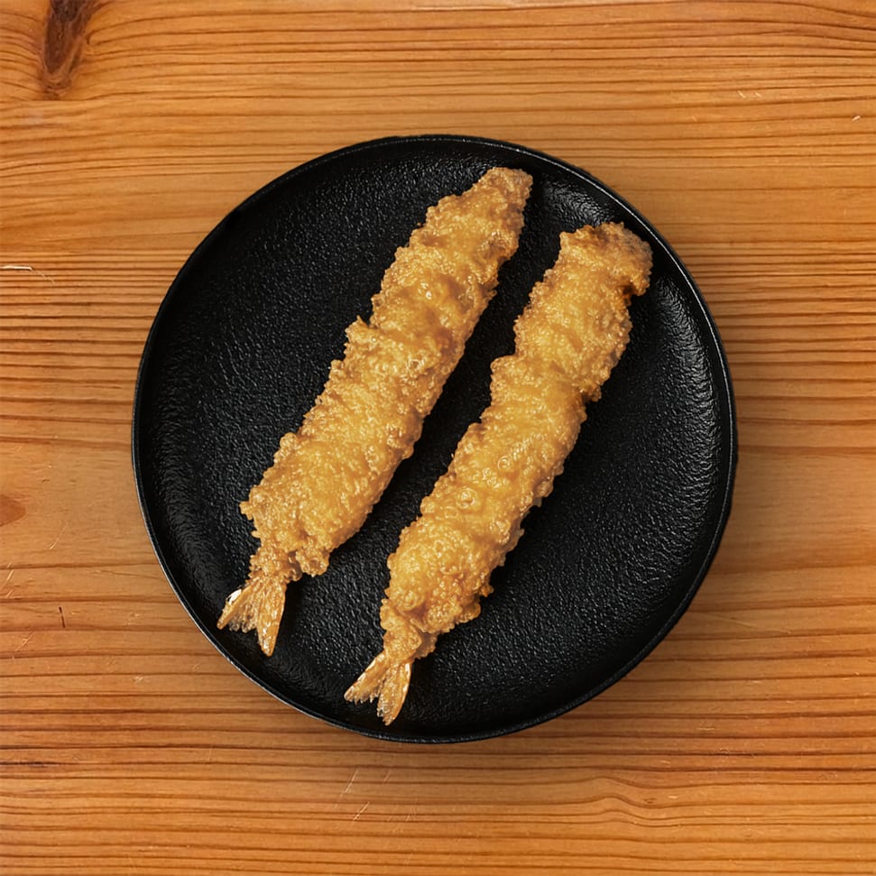 2 pcs Shrimp Tempura (side).