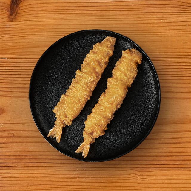 2 pcs Shrimp Tempura (side).