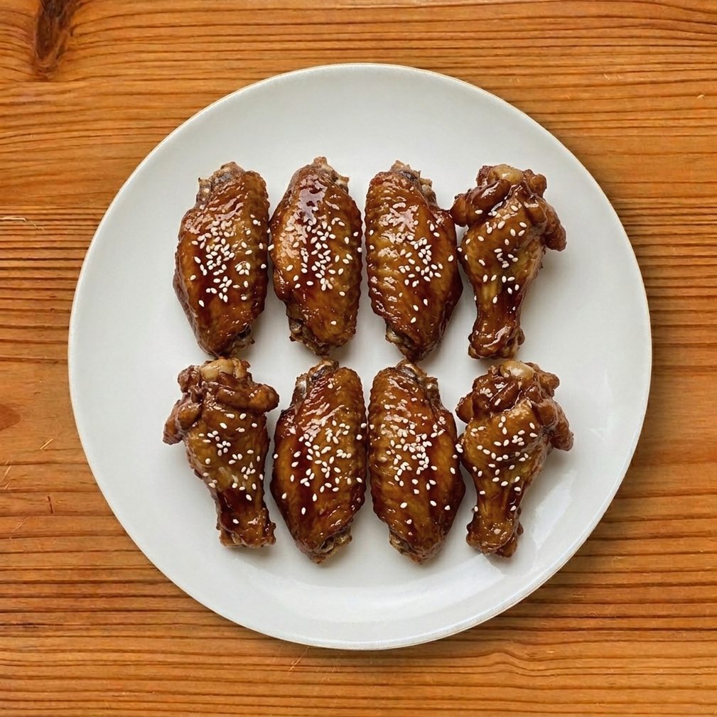8 pcs Teriyaki Wings.